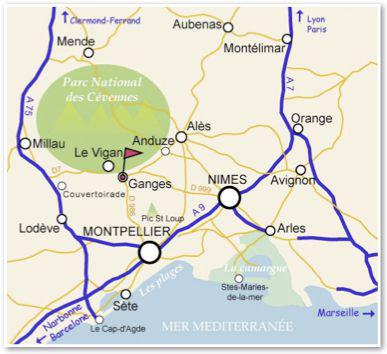 Situation géographique du domaine